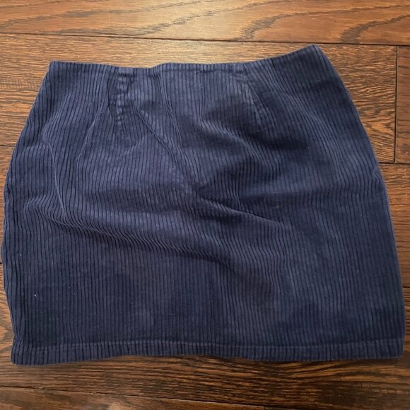 PacSun navy blue button up skirt (US 27) - Picture 2 of 3